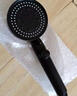 海立增压花洒喷头浴室洗澡淋浴头手持高加压莲蓬头黑色单头ZH241 实拍图