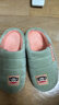 大嘴猴（paul frank）棉拖鞋女士秋冬季室内家居拖鞋毛绒保暖厚底棉鞋女款果绿250PF607 实拍图