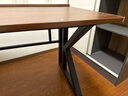 韵他实木电脑桌子双人电竞桌台式办公桌简约现代学习桌长方形书桌 黑胡桃桌+黑架【18mm实木桌面】冲量价 200*60*75cm 实拍图
