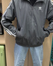 adidas情侣款复古风梭织立领夹克外套男女秋季阿迪达斯官方三叶草 深灰   L   实拍图