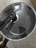 京严铁锅炒锅无涂层不粘炒菜锅电磁炉燃气专用锅具精铁平底锅已开锅 【0涂层｜持久不粘】锤纹锻打+盖+铲 28cm 厚底薄壁｜久用不凸｜导热迅速 实拍图