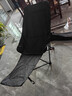 午休椅可折叠椅折叠床月亮椅懒人靠背座椅办公室单人久坐躺椅钓椅 【三挡调节】高背带腿托耀黑色 实拍图