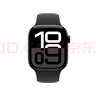 Apple/苹果 Watch Series 10 智能手表GPS+蜂窝款42毫米亮黑色铝金属表壳黑色运动型表带M/L MWXN3CH/B 实拍图