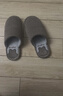 利达妮（TZLDN）室内棉拖鞋男款防滑秋冬季棉居家男士家居情侣毛布拖鞋 灰色42-43 实拍图