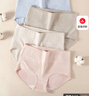 浪莎收腹无痕女士内裤高腰纯棉裆底裤4条大码高弹短裤日系三角裤 实拍图