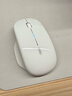 英菲克（INPHIC）M1二代无线蓝牙鼠标可充电办公轻音电量显示便携人体工学三模适用苹果惠普华为笔记本电脑ipad通用 【100%右手选这个+侧翼指托+光面】陶瓷白 实拍图