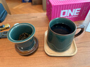 津盼汝窑陶瓷茶杯 茶水分离杯带过滤茶漏泡茶杯办公室家用男士礼盒装 汝窑陶瓷茶杯 实拍图
