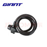 捷安特自行车防盗钢缆锁PVC包覆带防尘盖车锁山地车骑行装备 亚光黑 锁长150cm 实拍图