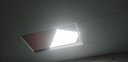 美的（Midea）厨卫灯LED平板集成面板灯铝扣板300*600白边 航空厚铝 白光 24W 实拍图