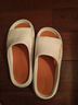回力居家男士拖鞋室外穿四季防滑臭沙滩凉拖鞋HL02331白橙色40-41码 实拍图