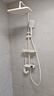 JOMOW奶油白色全铜淋浴花洒套装冷热恒温数显家用卫生间钢琴增压花洒 奶油白舰艇数显恒温 实拍图