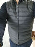 京东京造【零压系列】轻薄羽绒服男外套冬季 防钻绒马甲背心男 曜石黑  L 实拍图