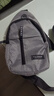 【运动胸包】跑步包男休闲斜挎包手机包防泼水健身包男女通用 灰色 实拍图