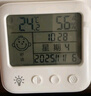 德力西电气（DELIXI ELECTRIC）家用室内温度计带笑脸婴儿房闹钟计时电子数显温湿度计温度表 实拍图