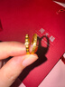 周大福ING系列22颗爱心情侣戒指足金黄金戒指男女(工费:280计价)F227196 11号 足金 约1.90g 实拍图