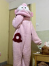 氧家小丑鱼睡衣 搞怪连体情侣睡衣男女冬季加绒加厚珊瑚绒卡通家居服 丑鱼粉色连体衣 S M 适合身高150-165cm 实拍图