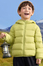 巴拉巴拉童装儿童羽绒服两件套男童女童宝宝冬装连帽外套 绿白色调00341 120 充绒量40g 实拍图