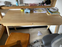 华舟实木书桌简约小户型家用写字桌台式电脑桌卧室学习桌 1.2米原木色 实拍图