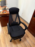 黑白调P53 人体工学椅电脑椅子午休办公椅可躺大角度后仰老板椅 曜石黑 实拍图