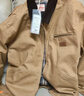 马登工装底特律猎装夹克男美式复古J001巴恩风翻领谷仓外套秋季新款 卡其色 【美拉德穿搭/星级穿越同款】 2XL 实拍图