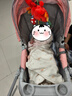 智儿乐婴儿车0-3岁可折叠四轮避震新生儿推车双向推行高景观婴儿推车 奢华版-藕粉色【可坐可躺+餐盘】 实拍图