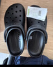 卡骆驰（CROCS）洞洞鞋贝雅男鞋女鞋轻便耐磨一脚蹬拖鞋休闲鞋|10126 【预售】黑色-001 41 /42(260mm) 实拍图