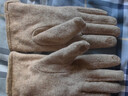 玖慕（JIUMU）绵羊毛保暖手套女冬季加厚加绒户外开车骑行防风防寒可触屏手套 实拍图