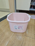 CHAHUA茶花 泡脚桶14.5L洗脚盆大号塑料洗脚盆水桶足浴盆泡脚盆 浅粉色* 实拍图