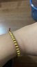 金小貅黄金转运珠女足金999路路通古法珠手链DIY隔珠散珠手链送礼编绳 4mm[古法]0.2-0.22g重工版 实拍图
