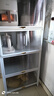 帅仕（shuaishi）厨房用具置物架落地餐边橱柜冰箱夹缝收纳碗柜微波炉烤箱储物柜子 白【顶层加高】5层60长-特厚款 实拍图