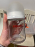 贝亲（Pigeon）玻璃奶瓶宽口径防胀气240ml M号奶嘴 3月+ AA187  实拍图