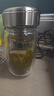 明霞玻璃杯带茶隔双层高硼硅玻璃水杯茶水分离车载杯子男泡茶杯 实拍图