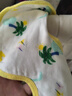 全棉时代 婴儿纱布花瓣口水兜 ,3条装 沙滩+马戏团+邦利果 29×32cm 实拍图