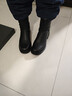 达芙妮瘦瘦靴女加绒低跟短靴女圆头百搭靴子4622607093 黑色（加绒） 39 实拍图
