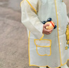 牧萌儿童雨衣男童女童防水全身雨披幼儿园小学生雨具 黄色小黄鸭 S 实拍图
