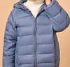 鸭鸭（YAYA）儿童羽绒服轻薄男女童装秋冬男童小童中大童轻便冬装外套D 雾霾蓝 130 实拍图