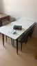 全品屋岩板餐桌家用4-6人小户型桌椅组合长方形现代简约吧台吃饭大桌子 【12MM厚】哑光雪山白 送货入户 130cm 【宽70CM】一桌四椅 实拍图