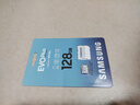 三星（SAMSUNG）128GB TF(MicroSD)存储卡 EVO白卡 U3A2V30 手机平板switch游戏机内存卡 支持4K视频 读160MB/s 实拍图