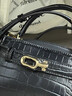 CHARLES&KEITH鳄鱼纹凯莉包手提斜挎婚包包女包生日礼物CK2-50270880-1 Black黑色 S 实拍图