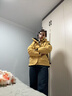 鸭鸭（YAYA）王一博同款新山系户外登山羽绒服男女士同款2025新款休闲外套YX 鹅黄色 S /165/84A 实拍图