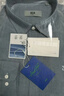 海澜之家（HLA）长袖衬衫男牛津纺翻领轻商务纯棉衬衣男春秋 蓝灰22 M 175/92A 推荐68-74kg 实拍图