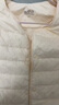 雪中飞经典新款基础舒适轻薄羽绒便捷短款保暖羽绒小马甲轻盈便携舒适 黎蔓卡其|7202-女 S 160/84A 实拍图