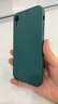KEKLLE 适用苹果xr液态硅胶手机壳 iPhonexr保护套 全包镜头液态硅胶保护壳肤感防摔超薄软壳 暗夜绿 实拍图
