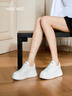 NINE WEST/玖熙厚底增高小白鞋女饼干底休闲鞋 NR510804CK白色39 实拍图