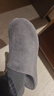 京东京造【日式软底】拖鞋轻简软弹加厚毛绒保暖棉拖鞋男士款深灰色43-44 实拍图