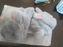 浩冠 可爱毛茸茸手套女冬季少女韩版翻盖露指毛绒保暖加绒学生 灰色 均码 实拍图