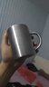 美厨（maxcook）304不锈钢水杯马克杯 儿童杯子双层泡茶杯口杯带盖带手柄 300ml 实拍图