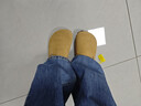 东园物作真皮休闲日系外穿舒适百搭真皮软木男女款圆头平底防滑全包勃肯鞋 姜黄色 38 【偏大一码】 实拍图