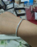 周六福莫比乌斯环手银镯子S999足银生日礼物D1011310 活口 实拍图