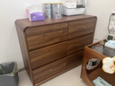 壹品帆诚中古风实木斗柜客厅五斗柜多巴胺抽屉柜床尾柜卧室床尾置物柜 【全实木材质】中古风胡桃色-九斗柜160CM 实拍图